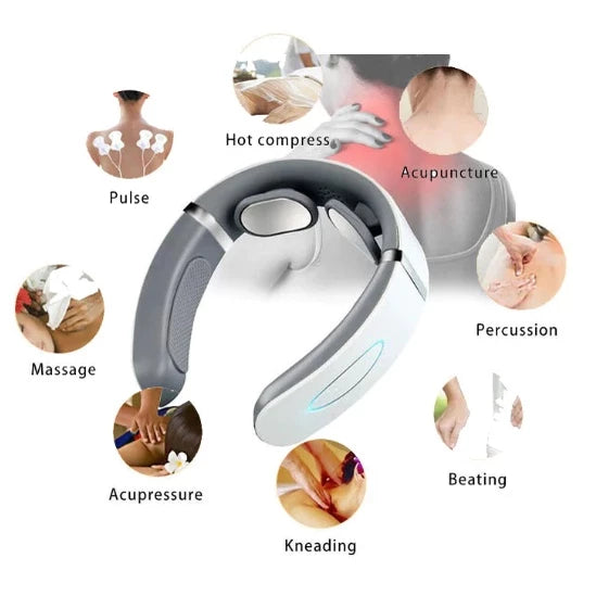 Massageador Cervical de Pulso Eletromagnético Inteligente