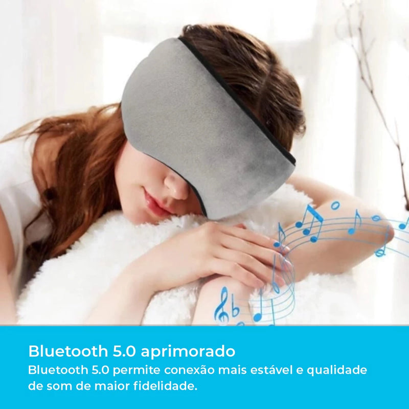 Tapa Olho Com Fone De Ouvido Bluetooth